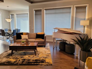 Living Room Home Staging Okotoks & Calgary